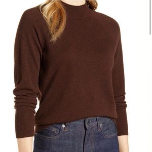 Everlane Cashmere Ribbed Mock Neck Sweater